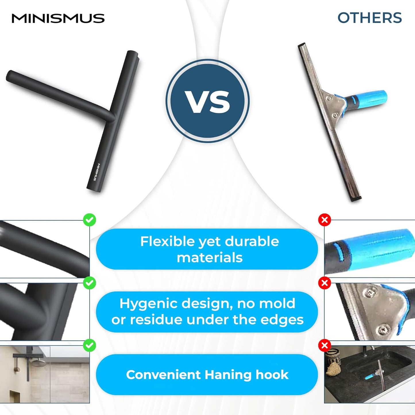 CleanOva Shower Squeegee™